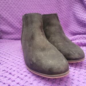 Black Suede Ankle Boots Size 2